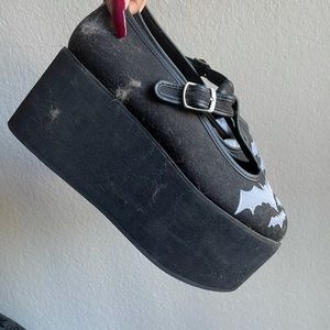 Goth platform shoes